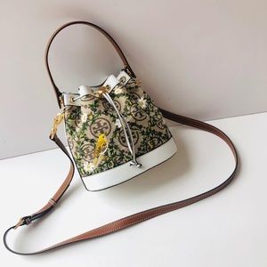 tory burch bucket embroidery bag